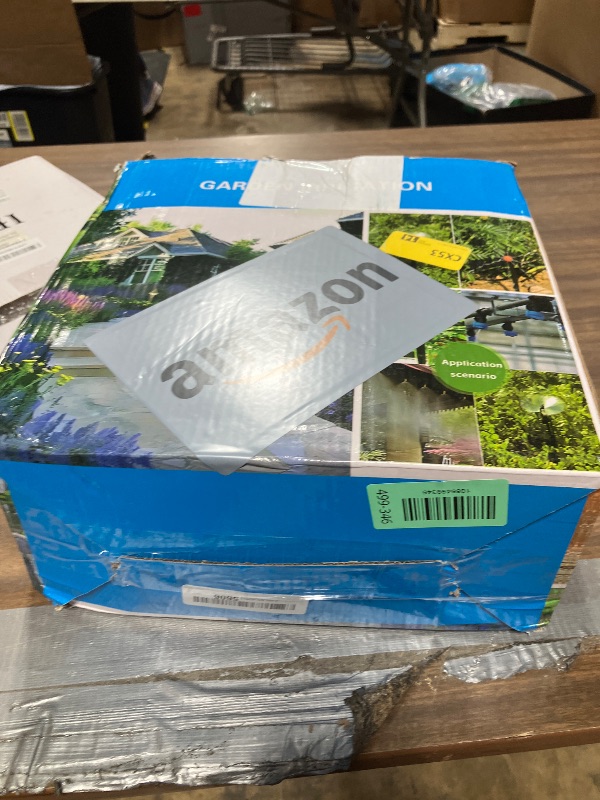 Photo 1 of 240FT Drip Irrigation System for Garden: Quick Connect 1/2" OD 5/16" ID PE Main Tubing Automatic Sprinkler Kit Adjustable Misting Part 1/4" Watering Hose for Outdoor Raised Bed Plants Flower Yard