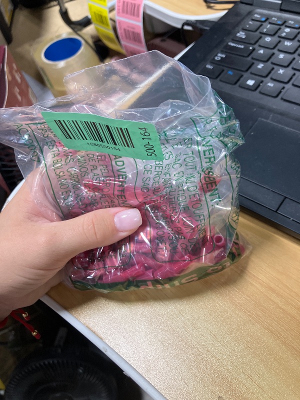 Photo 1 of 100PCS Nylon Spade Connectors Kit, Red 22-18 Awg Insulated Male & Female Electrical Connector Wire Spade Crimp Terminals Quick Disconnect Wire Connectors for Auto Boat Industrial Application