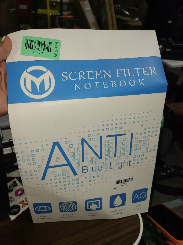 Photo 1 of 15.6" Laptop Screen Protector Blue Light Glare Filter Compatible with 15.6" HP/Dell/ASUS/Samsung/Lenovo/Acer/MSI/Razer Blade/LG Gram/SGIN 15.6 inch 16:9 Aspect Laptop, Eye Protection Blue Light Filter
