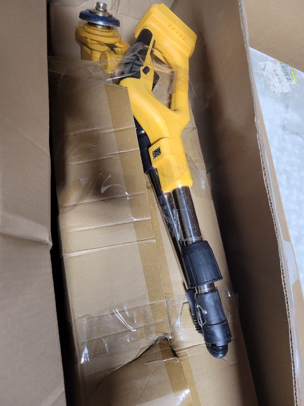 Photo 1 of 2026 New 30000 RPM Brushless Cordless Weed Wacker with Wheels, 12-Inch Battery Powered Electric Weed Eater, 4-in-1 Grass Trimmer, Brush Cutter, Stringless Weed Trimmer & Lawn Edger (1, Yellow)
