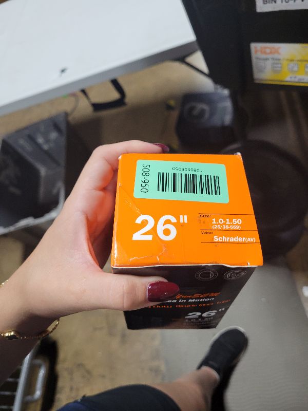Photo 1 of 2-PCS Heavy Duty Bike Tubes 26x1.25 AV Schrader Valve Compatible with 26x1.0 26 x 1.25 26x1.50 Bicycle Inner Tubes