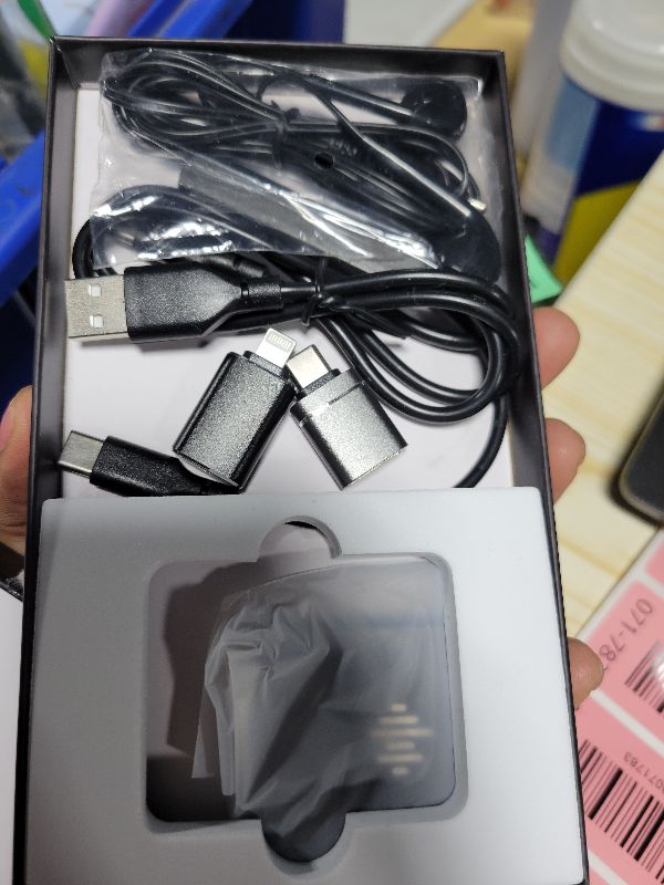 Photo 1 of 128G (9800 Hour) Voice Activated Recorder, Double-Sided Magnetic Audio Recorder with Playback, MP3 Form Voice Recorder with AI Noise Reduction, USB-C Listening Devices, 70H Continuous for Lectures