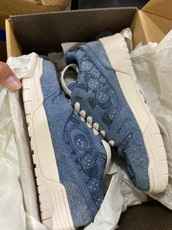 Photo 1 of Coach Soho Crystal Signature Denim Sneakers