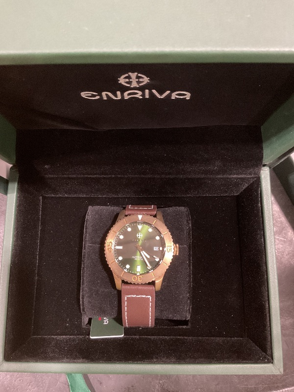 Photo 1 of ENRIVA Men's Bronze Pro Driver Dive Watch