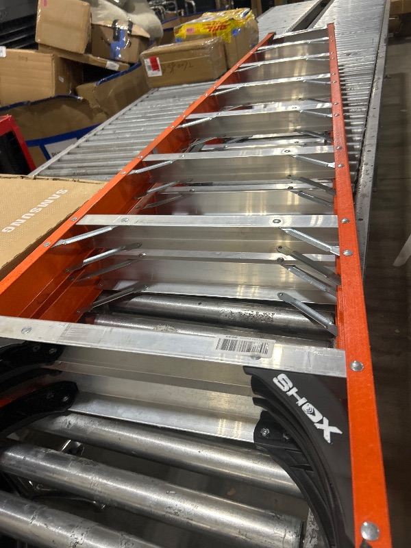 Photo 1 of Louisville Ladder 8-ft Fiberglass Twin Stepladder, 375 lb