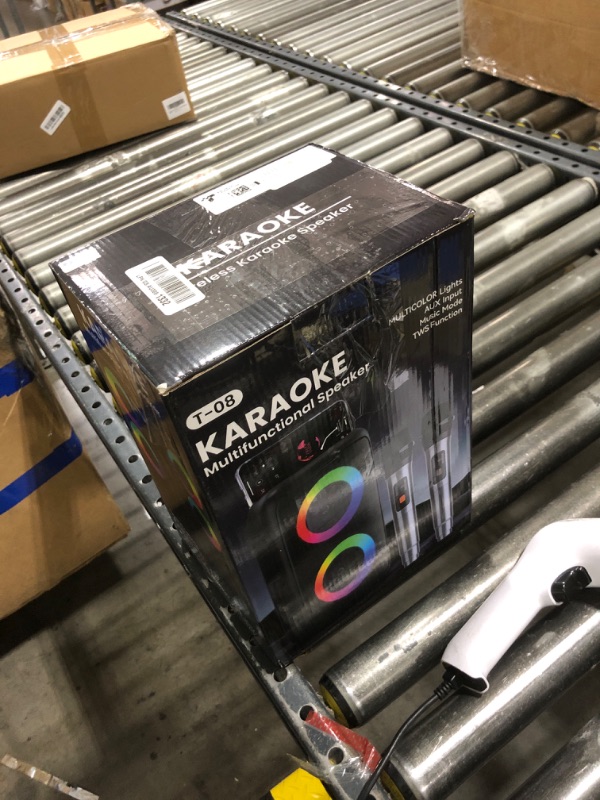 Photo 1 of Peski Bluetooth Karaoke Machine with 2 Wireless Microphones