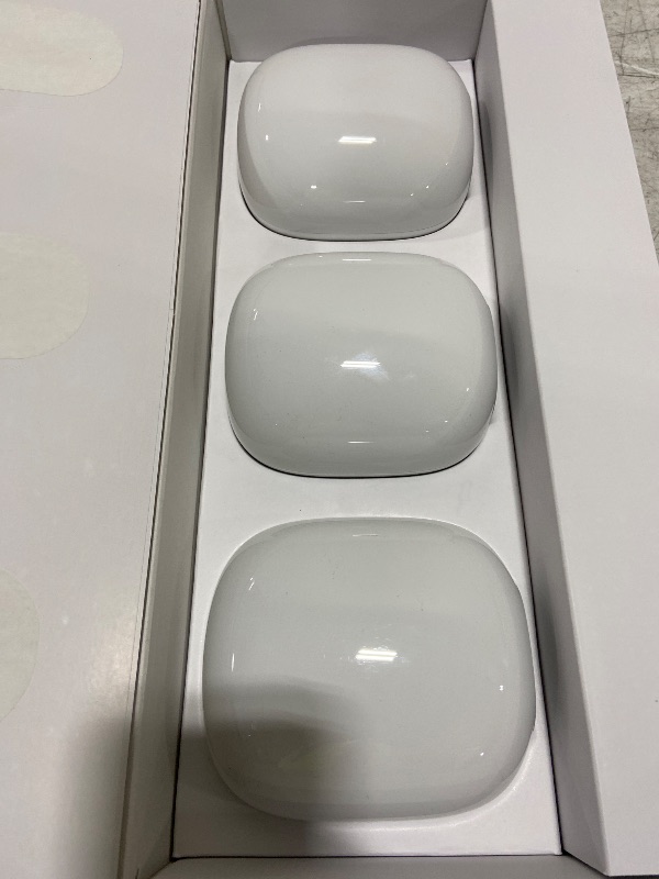Photo 1 of Google Nest Wifi Pro 6E Mesh Wi-Fi System - 3 Pack - Snow