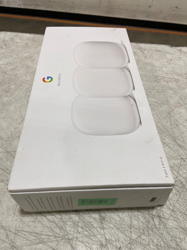 Photo 1 of Google Nest Wifi Pro 6E Mesh Wi-Fi System - 3 Pack - Snow
