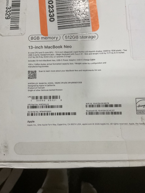 View 3 of Apple MacBook Neo 13-inch Laptop