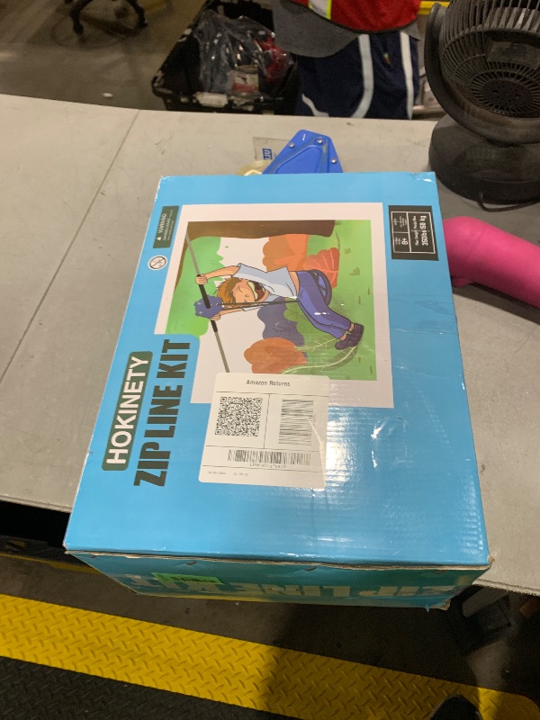 View 2 of HOKINETY 76FT Zipline Kit with Trolley and Safety Features