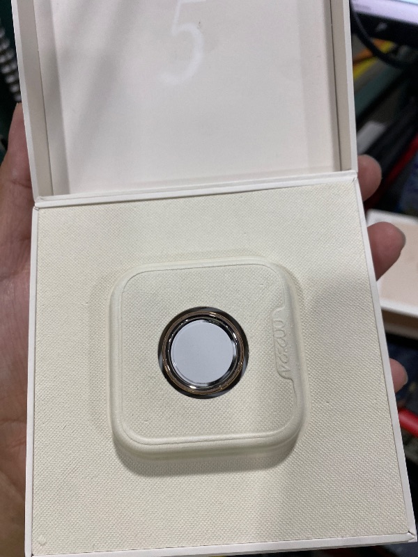 Photo 1 of Oura Ring 5 Smart Ring - Deep Rose - Size 8 - Fitness & Sleep Tracker