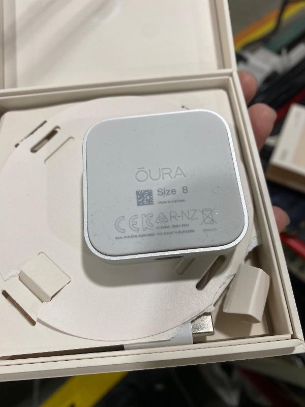 Photo 1 of Oura Ring 5 Smart Ring - Deep Rose - Size 8 - Fitness & Sleep Tracker