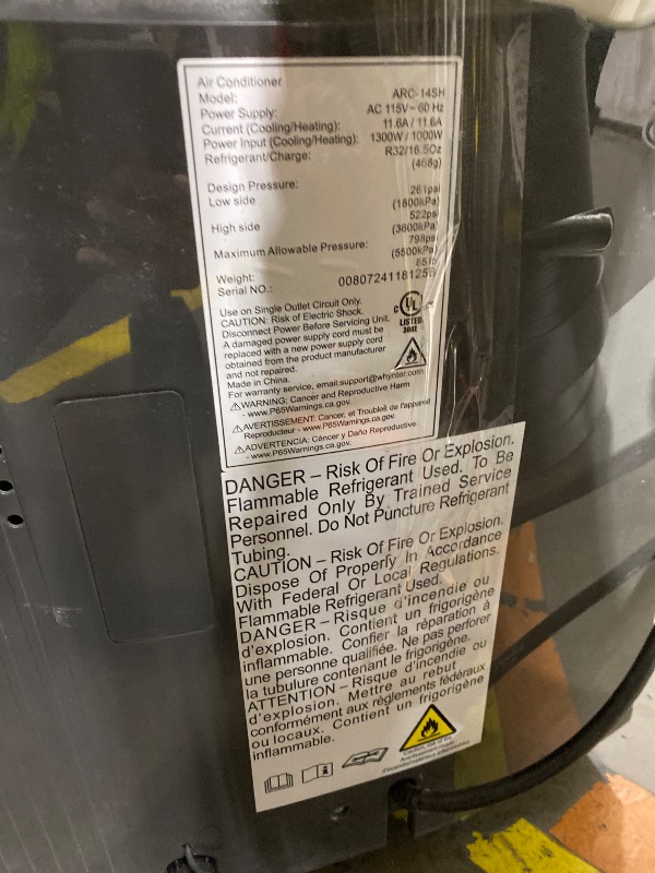 Photo 1 of Whynter 14,000 BTU Portable Air Conditioner