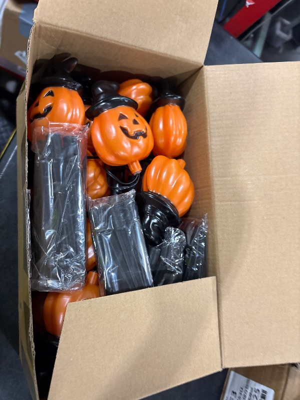 Photo 1 of BRIGHTDECK Halloween Solar Pathway Lights, 20-Pack