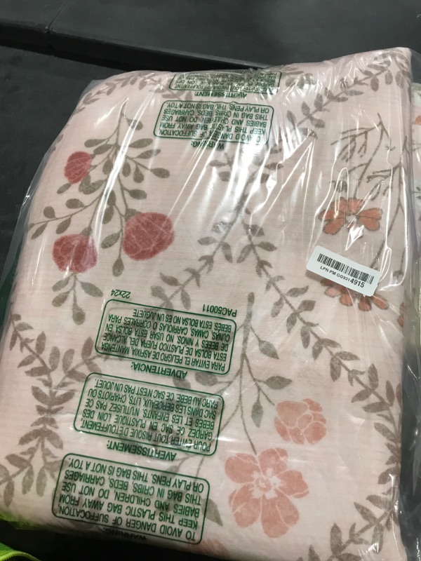 View 2 of YIHOUSE 5'x7' Floral Area Rug - Pink, Washable, Non-Slip