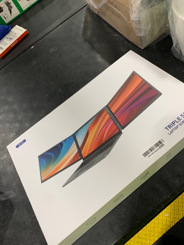 View 2 of 16" Laptop Screen Extender, 1200P FHD Ultra-Slim Triple Portable Monitor