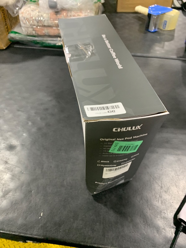 View 2 of CHULUX RectoCafé Espresso Machine for Nespresso Original Pod, Black & Metal