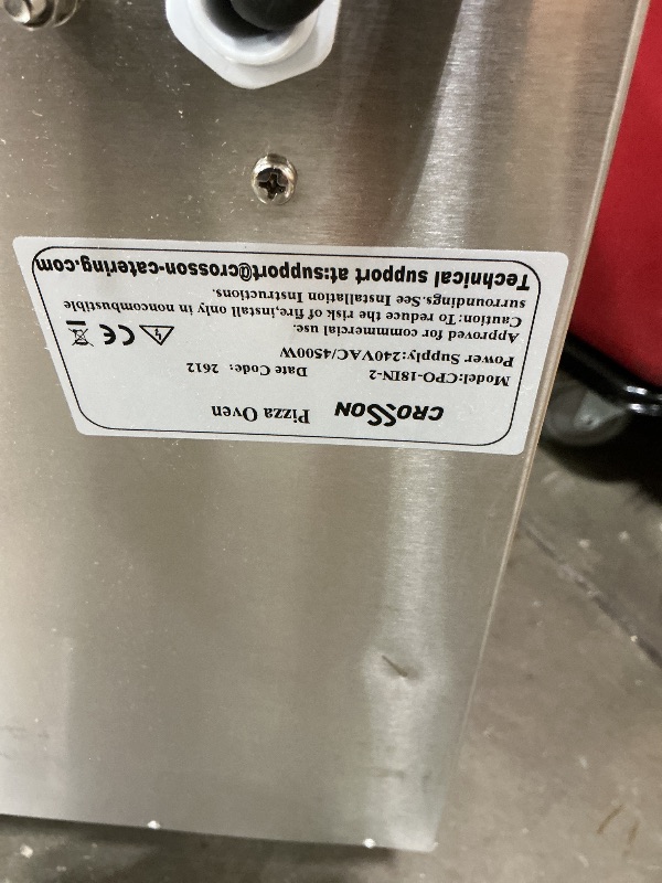 View 3 of [See Photos] CROSSON Commercial Double Deck Pizza Oven, 18 Inch, 4500W, 840°F Max