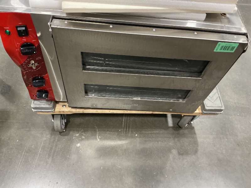 View 4 of [See Photos] CROSSON Commercial Double Deck Pizza Oven, 18 Inch, 4500W, 840°F Max