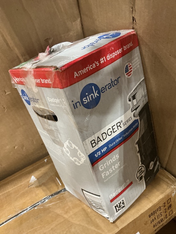 View 2 of [See notes] InSinkErator Badger 5 Garbage Disposal with Power Cord, Badger Series 1/2 HP Continuous Feed Food Waste Disposer