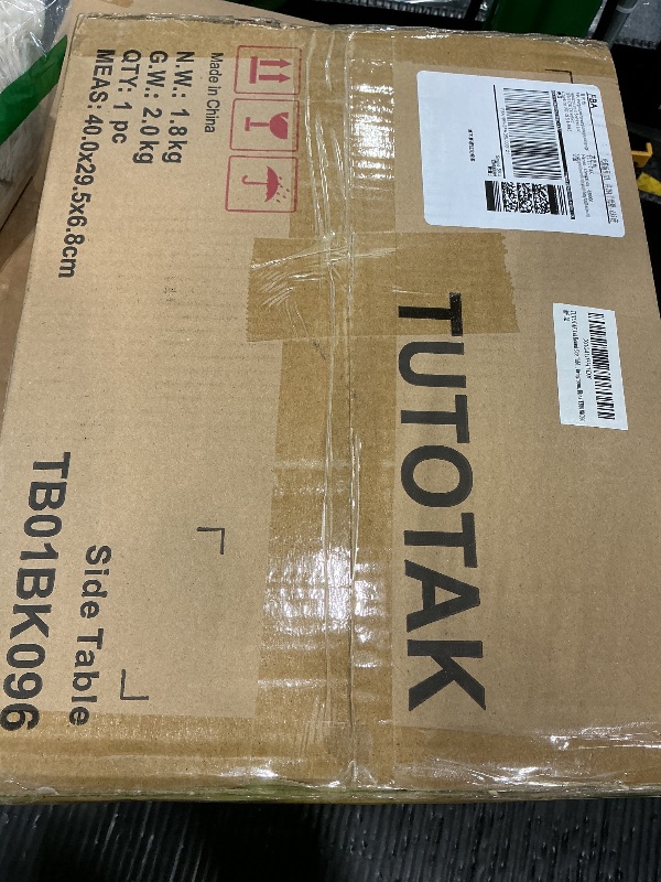 View 2 of [MISSING PARTS] TUTOTAK Tall Round Side Table - Black