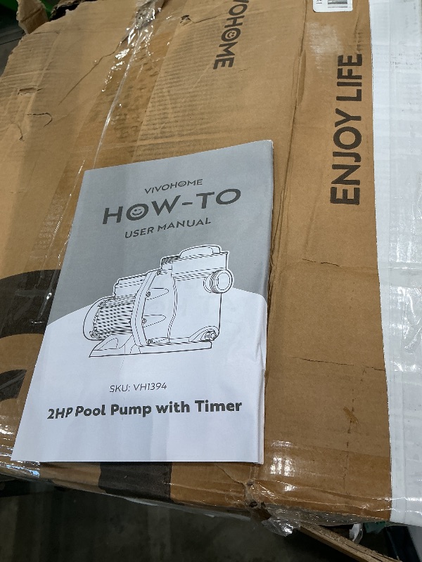 View 3 of [See Clerk Notes] VIVOHOME 7140 GPH Pool Pump