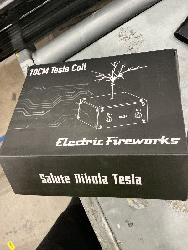 View 2 of **View Clerk Notes**Music Solid State Tesla Coil Artificial Lightning Arc Plasma Loudspeaker Experiment Science Desktop Toy Model