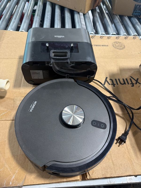 Photo 1 of *****Missing Control******MONSGA MR7PRO Robot Vacuum and Mop, 90-Day Self-Emptying, 8000Pa Suction