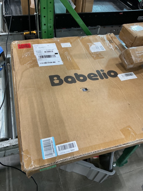 View 2 of [different gate in the box] Babelio Auto Close Dog Gate with Cat Door, Black, 29-43" Wide