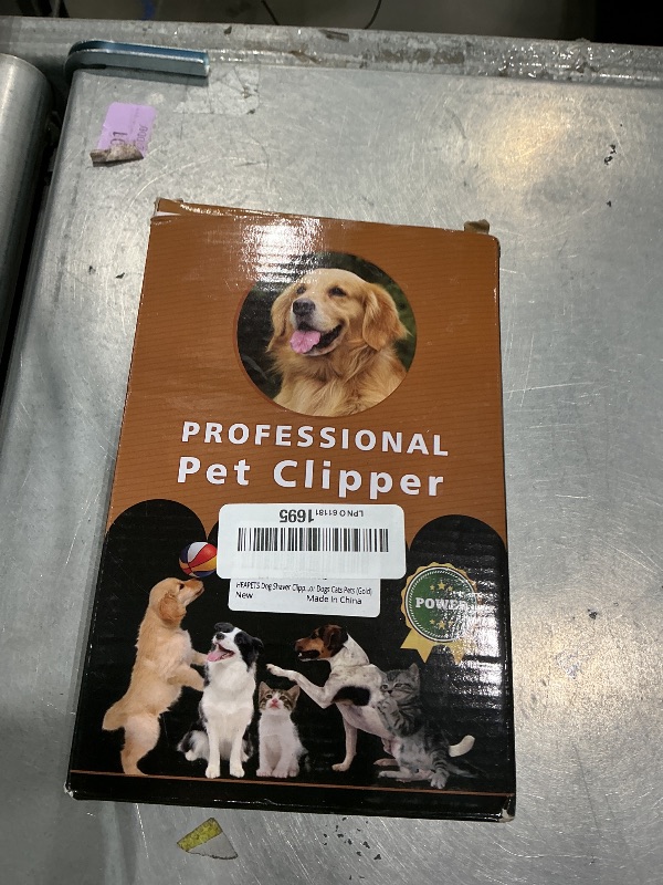 View 2 of [Missing Charger] HEAPETS Cordless Dog Grooming Clippers - Gold
