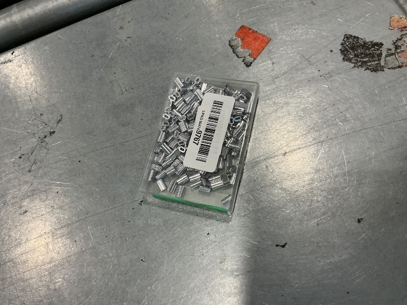 Photo 1 of 1/16 Aluminum Ferrules, Crimping Loop Sleeves 200PCS, Wire Rope Crimps