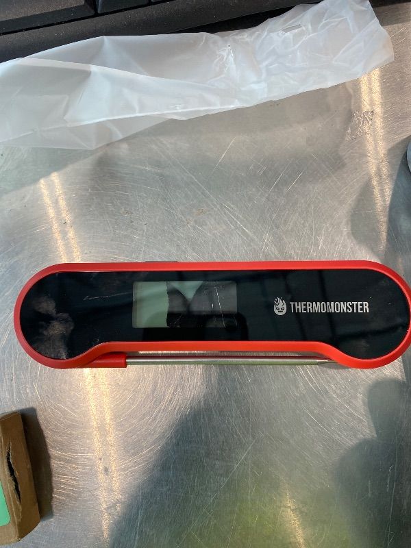 View 3 of **View All Photos**0.5 Sec Instant Read Meat Thermometer Digital for Cooking, Red