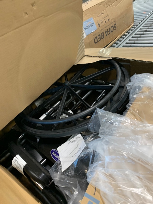 Photo 1 of ***SIMILAR*** Invacare 9SL_PTO_34751 Series 9000 SL Durable Light Weight Wheelchair with Desk-Length Arms, 18" Wide Seat and Flat Black