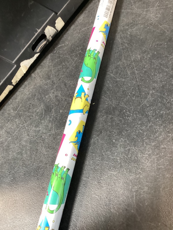 Photo 1 of WRAPAHOLIC Dinosaur Wrapping Paper Roll - 17" x 9.8 ft