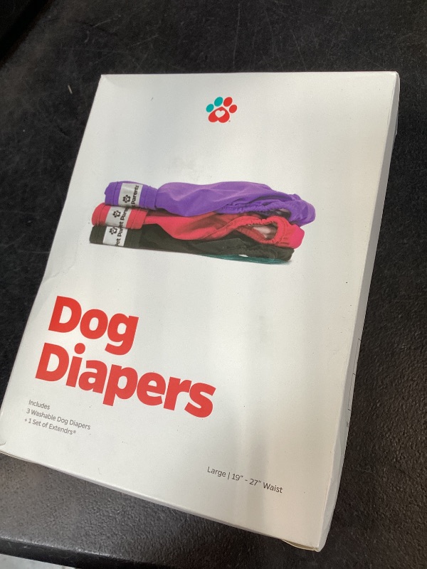 Photo 1 of Pet Parents Washable Dog Diapers (3 Pack) + Extendrs