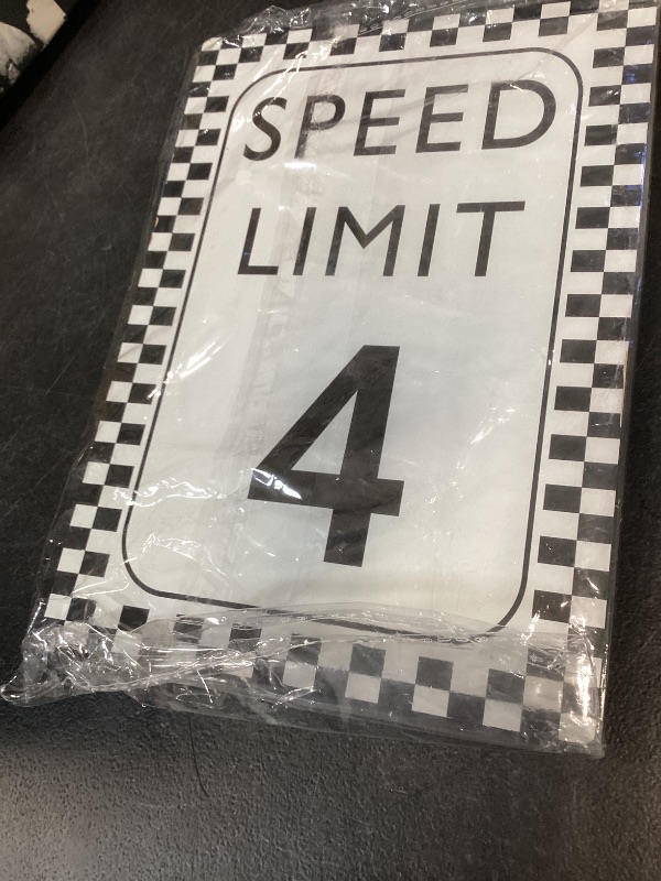 Photo 1 of Muruseni Race Car Birthday Decor Sign