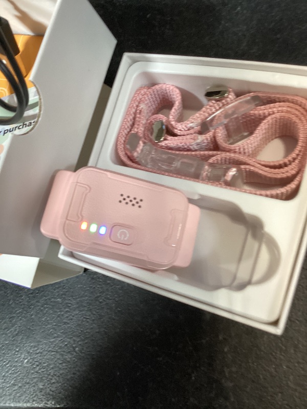 Photo 1 of CurvedMoon GPS Dog Collar - Wireless Pet Fence & Tracker (Pink)