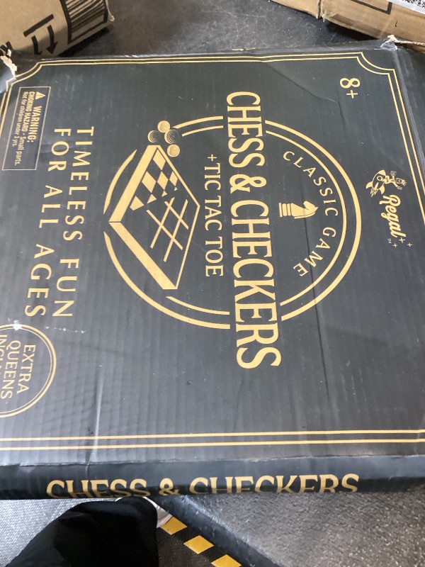 Photo 1 of Regal Games Reversible Board - Chess, Checkers & Tic-Tac-Toe
