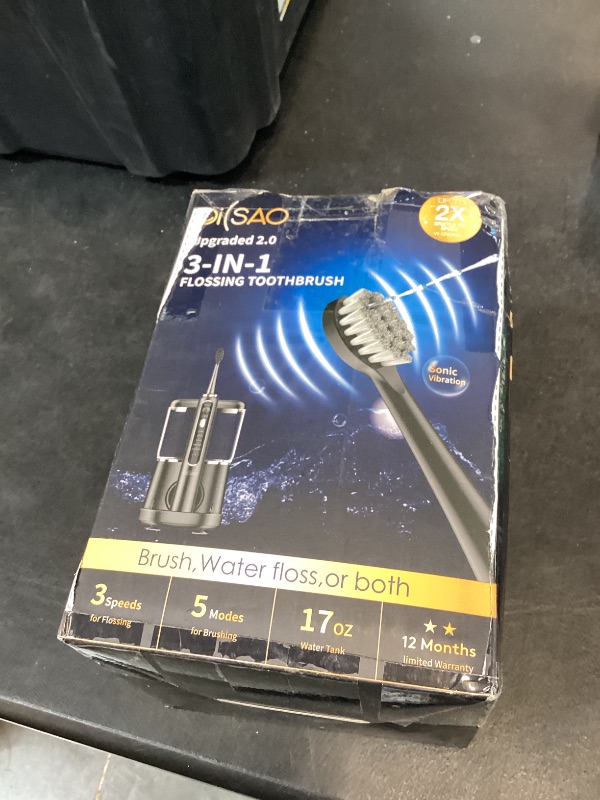 Photo 1 of OILSAO Electric Toothbrush with Water Flosser - White