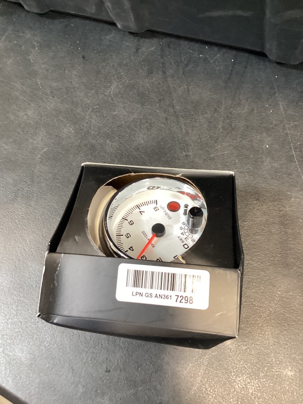 Photo 1 of Automotive 3.75in Tachometer Gauge, 0-8000 RPM Speedmeter With 7 Backgrounds for Most 4/6/8 Cylinder 12V Gasoline Powered Vehicles