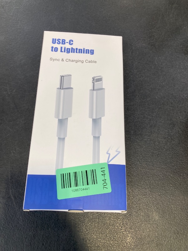 Photo 1 of Cionum 10ft USB C to Lightning Cable (2-Pack)