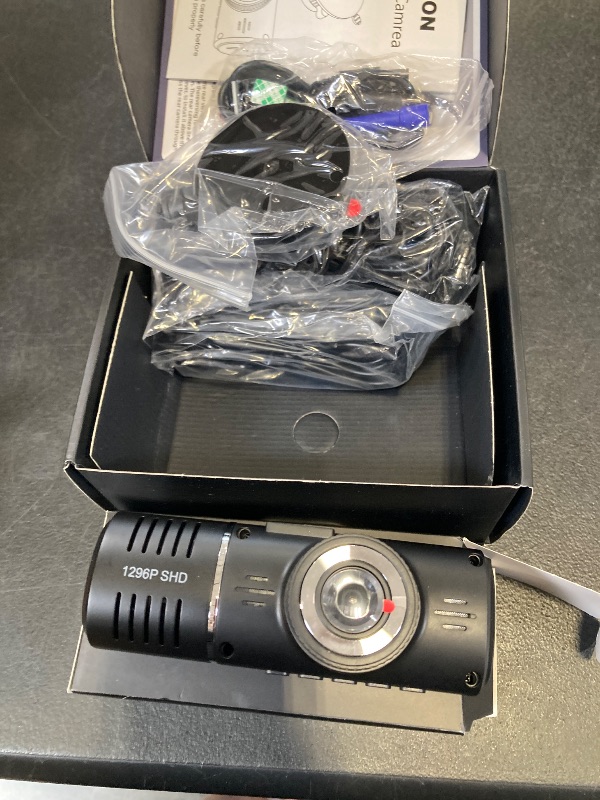 Photo 1 of SUVCON 3-Channel Dash Cam - 1296P, Front/Rear/Inside, 32GB Card