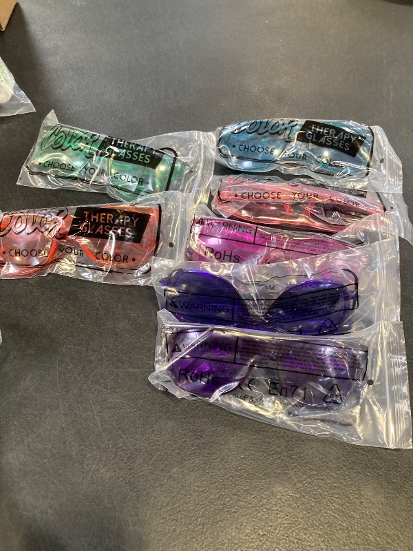 Photo 1 of GloFX Color Therapy Glasses 10 Pack