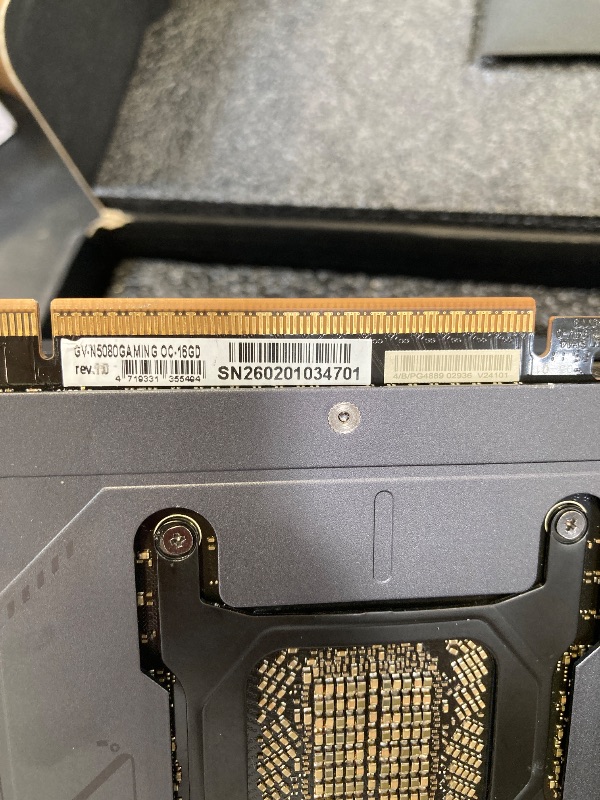 Photo 1 of GIGABYTE GeForce RTX 5080 Gaming OC 16G Graphics Card