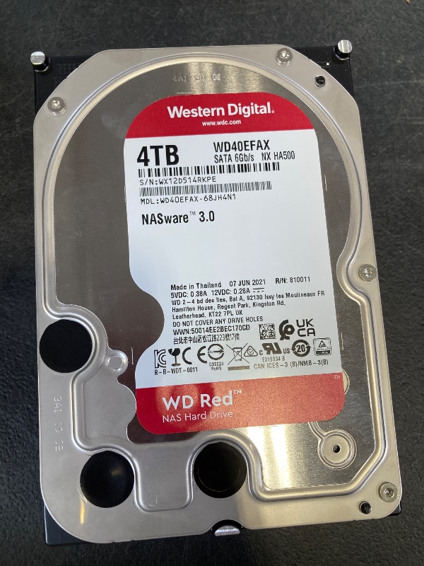 Photo 1 of Western Digital 4TB WD Red NAS Internal Hard Drive