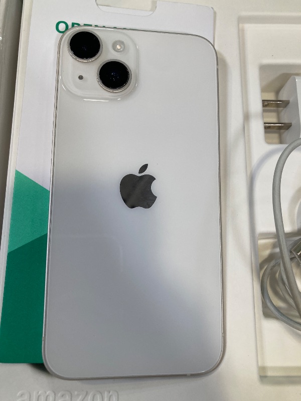 Photo 1 of * PLEASE READ NOTE * Apple iPhone 14, 128GB, Starlight - Unlocked (Renewed Premium)