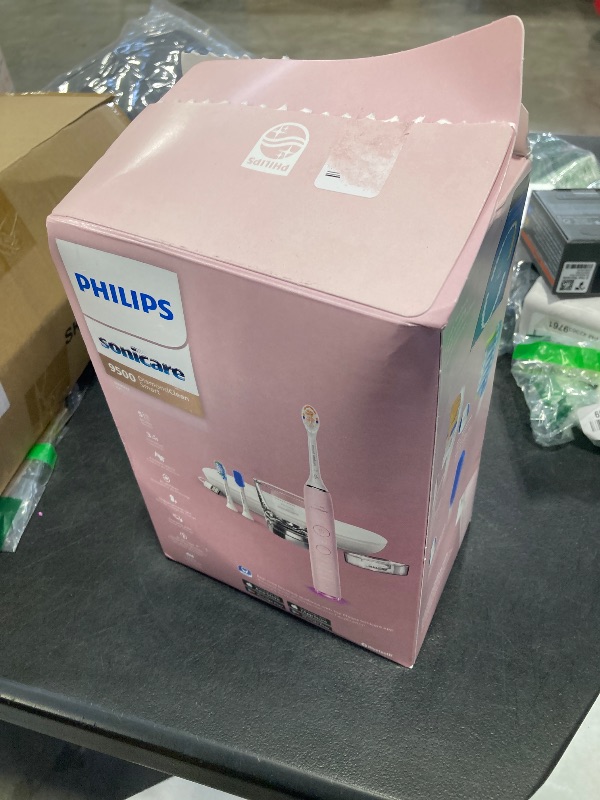 Photo 1 of Philips Sonicare DiamondClean 9500 Electric Toothbrush 3 Brush Heads, Pink