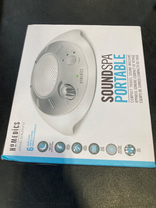 Photo 1 of Homedics SoundSleep White Noise Machine, Silver