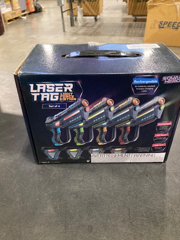 Photo 1 of Squad Hero Rechargeable Laser Tag Set - 4 Guns & Vests
