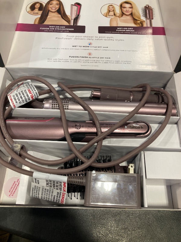 Photo 1 of Shark FlexFusion Ceramic Air Styler, Blush HD641S